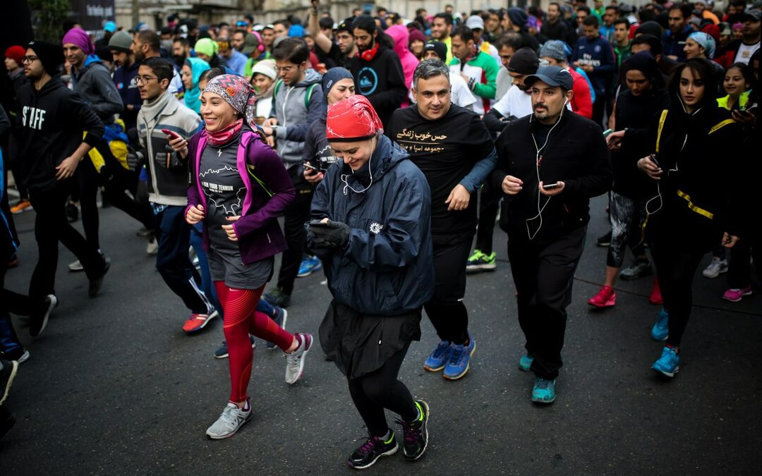 Iraanse hardloopsters strijden voor hun sport