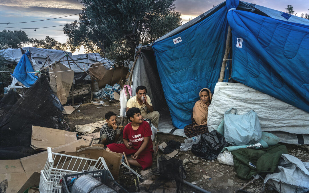 Verslag uit brandend Moria: ‘Niet genoeg drinkwater’