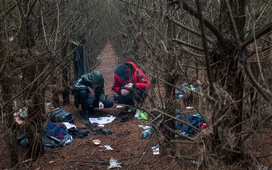 ‘We weten nooit wat we in het bos vinden: levende mensen, of lijken’