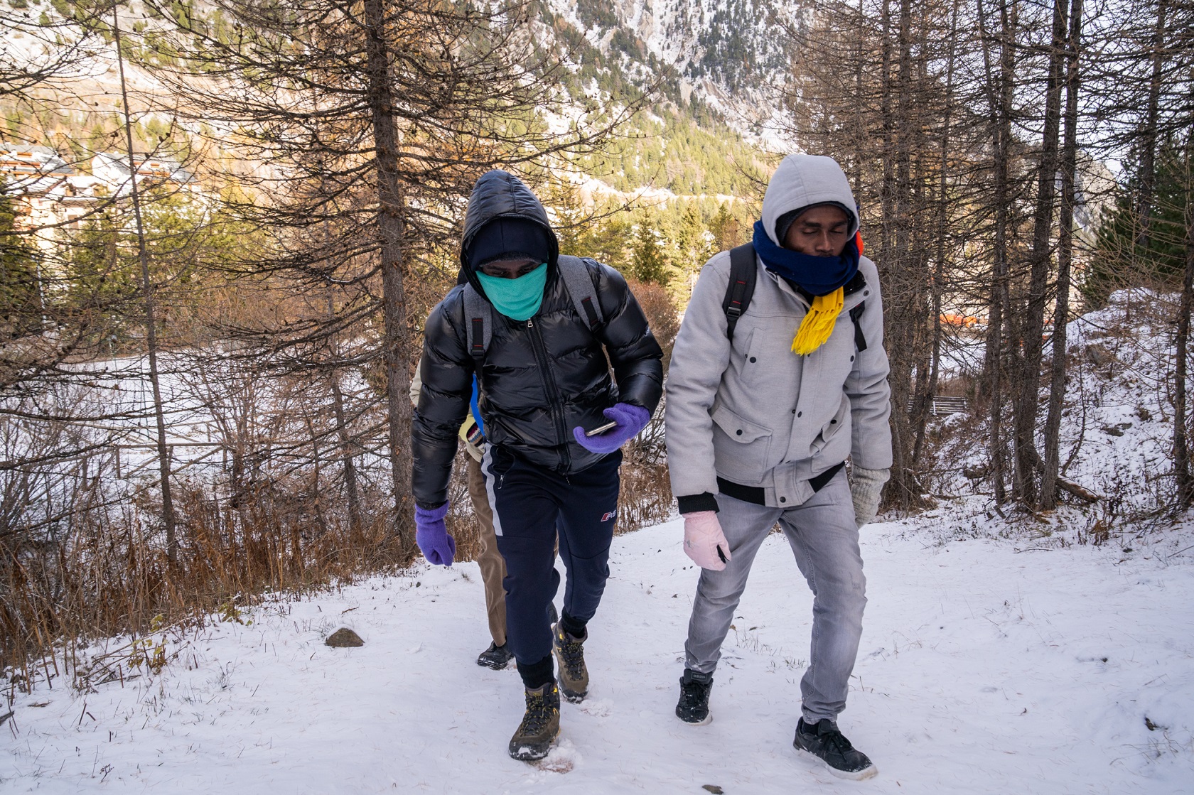 I rifugiati vengono inseguiti vicino a questa pista da sci