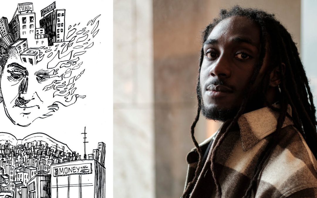 Illustrator Rossel Chaslie: ‘Kan ik rustig gaan zitten tekenen als de wereld vergaat?’