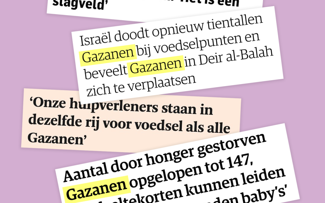 ‘Noem me Palestijn, geen Gazaan’